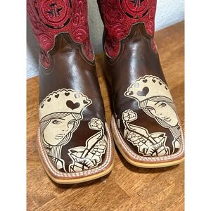 Tin Haul "Queen of Hearts" Women's Western Boots- Discontinued Size 9